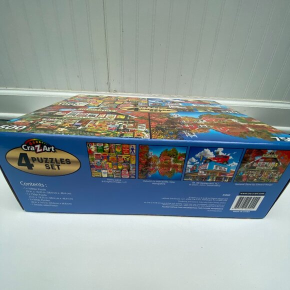 4 Scenic Puzzles Cra z art Autumn, Retro Cans, Route 66, General Store - Picture 3 of 7